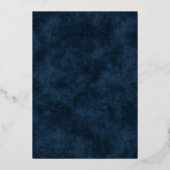 Celestial Night Sky Stars Wedding Foil Invitation 箔招待状 (裏面)