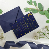 Celestial Night Sky Wedding 招待状