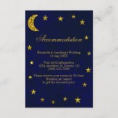 Celestial Night Sky Wedding Accommodation エンクロージャーカード (正面)