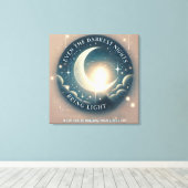 Celestial Nursery AI アート キャンバスプリント (インサイチュ (ウッドフロア))