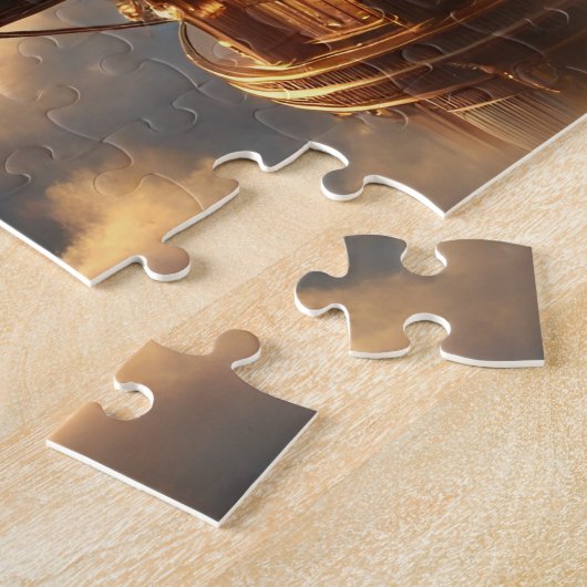 Celestial Observatory Steampunk Star Dome ジグソーパズル (側面)