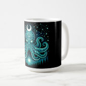 Celestial Octopus – Cosmic Intelligence Wildlife コーヒーマグカップ (正面右)