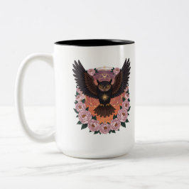 Celestial Owl Mug | Mystical Owl Coffee Mug ツートーンマグカップ