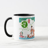 Celestial paddle dance black & white マグカップ (左)