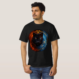 Celestial Panther – Fire and Ice Mandala Art Tシャツ