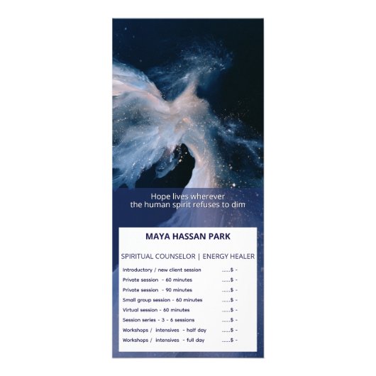 Celestial Passage | Winged Angel ラックカード (正面)