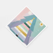 Celestial Pastel Christmas Tree スタンダードランチョンナプキン (角)