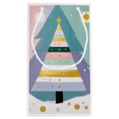 Celestial Pastel Christmas Tree スモールペーパーバッグ (裏面)