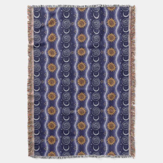 Celestial pattern スローブランケット (正面縦)