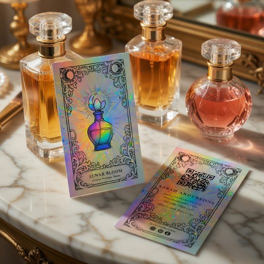 Celestial Perfume | Holographic Luxury  名刺