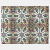 Celestial Petals of Infinity フリースブランケット (正面(横))