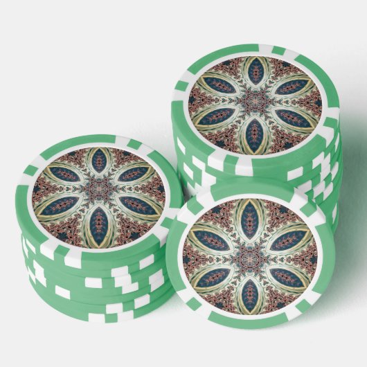 Celestial Petals of Infinity ポーカーチップ (積み重ね)