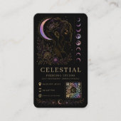 Celestial Piercing Studio Luxury Black Gold QR  名刺 (正面)
