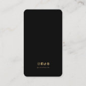 Celestial Piercing Studio Luxury Black Gold QR  名刺 (裏面)