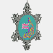 celestial plumage スノーフレークピューターオーナメント (左)