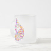 celestial plumage フロストグラスマグカップ (正面左)