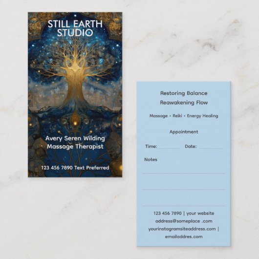 Celestial Portal | 命の樹 名刺 (正面/裏面)