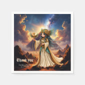 Celestial Priestess of the Golden Pyramid スタンダードカクテルナプキン (正面)