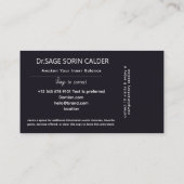 Celestial Pulse Energy Healing 名刺 (裏面)