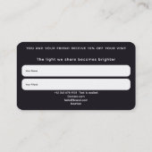 Celestial Pulse Energy Healing 名刺 (裏面)