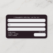 Celestial Pulse Energy Healing 名刺 (裏面)