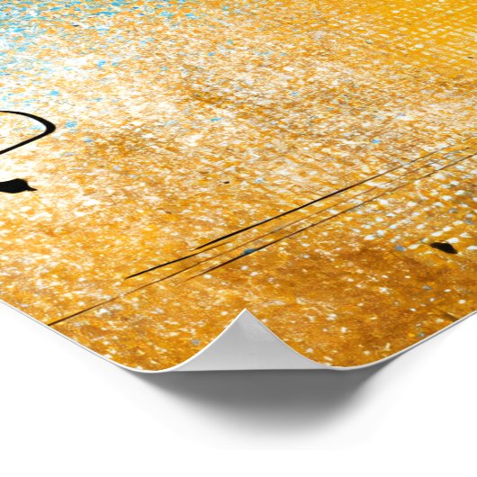 Celestial Pulse – Modern Abstract Geometric Wall ポスター (角)