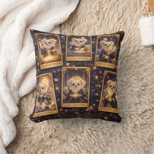 Celestial Pup Oracle – Magical Tarot Card Cushion クッション