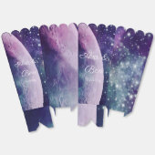 Celestial Purple Galaxy Moon Wedding フェイバーボックス (見開き)