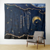  Celestial Quinceanera Midnight Welcome Sign  タペストリー (インサイチュ(横))
