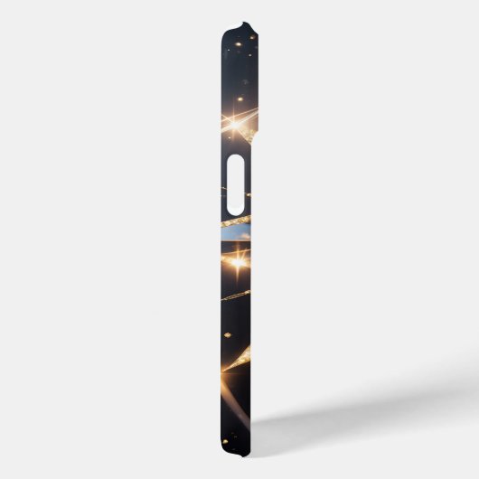 Celestial Radiance Golden Starburst Phone Case Case-Mate iPhoneケース (裏面 / 右)