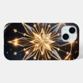 Celestial Radiance Golden Starburst Phone Case Case-Mate iPhoneケース (裏面 (横))