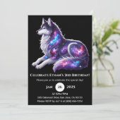 Celestial Resting Wolf Birthday Invitation 招待状 (スタンド正面)