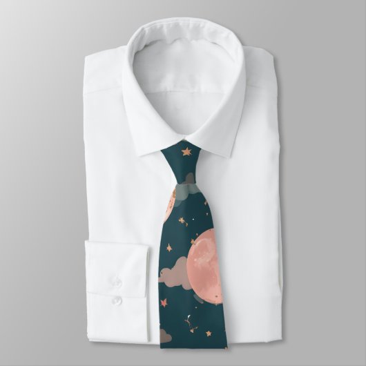 Celestial Romance Dreamy Moon & Stars Valentine Se ネクタイ (タイ)