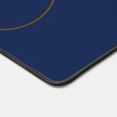 Celestial Scholar Navy Blue Desk Mat With Initials デスクマット (コーナー)