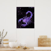 Celestial Scorpio – Astrology Art ポスター (キッチン)