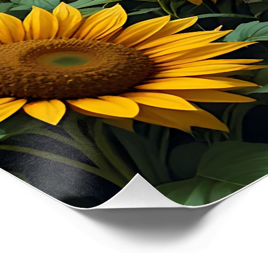 Celestial Sentience: Robot in Sunflower Fields ポスター (コーナー)