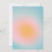 Celestial Soft Blue Pink Gradient Graduation Party 招待状 (裏面)