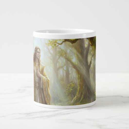 Celestial Sorcerer in Sunlit Grove ジャンボコーヒーマグカップ (正面)
