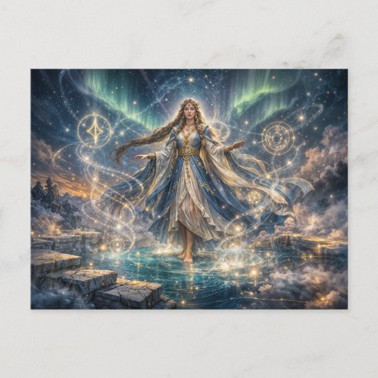 Celestial Sorceress Fantasy Postcard ポストカード (正面)