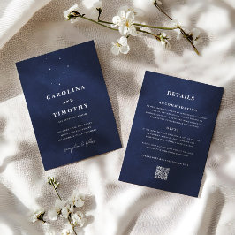 Celestial Southern Cross Crux Wedding Invitation 招待状