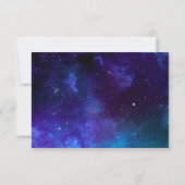 Celestial Space Wedding | Astronomy Starry Night サンキューカード (裏面)