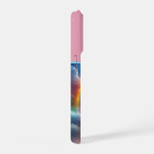 Celestial Spectrum: The Rainbow Unicorn's Arc iPhoneケース (右側面)