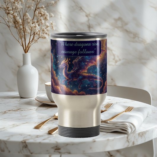 Celestial Starborne Dragon Cosmic Wings Ethereal  トラベルマグ