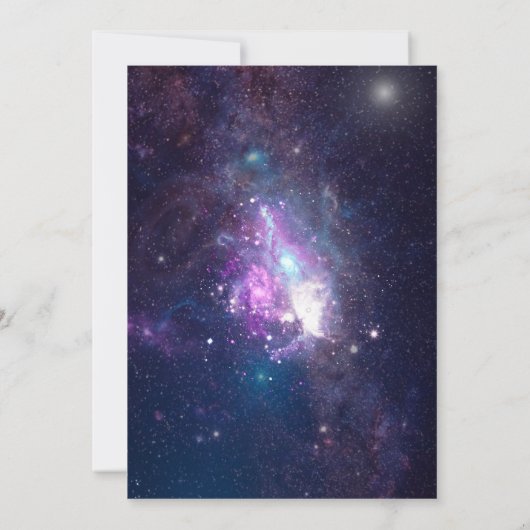 Celestial Starry Night Wedding Invitation 招待状 (裏面)