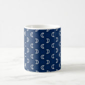 Celestial Stars & Moon Classic Mug – Navy Blue コーヒーマグカップ (中央)