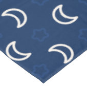 Celestial Stars & Moon Tablecloth – Navy Blue テーブルクロス (アングル)
