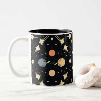 Celestial Stars & Planets Mug ツートーンマグカップ
