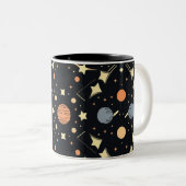 Celestial Stars & Planets Mug ツートーンマグカップ (正面右)