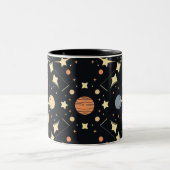 Celestial Stars & Planets Mug ツートーンマグカップ (中央)