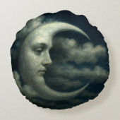 Celestial Sun & Crescent Moon Face ラウンドクッション (裏面)